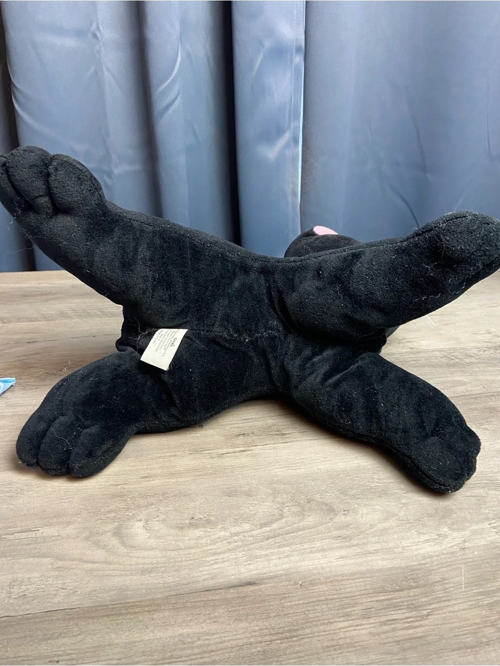 VTG 80's Pound Purries Black Tuxedo Cat Large 15